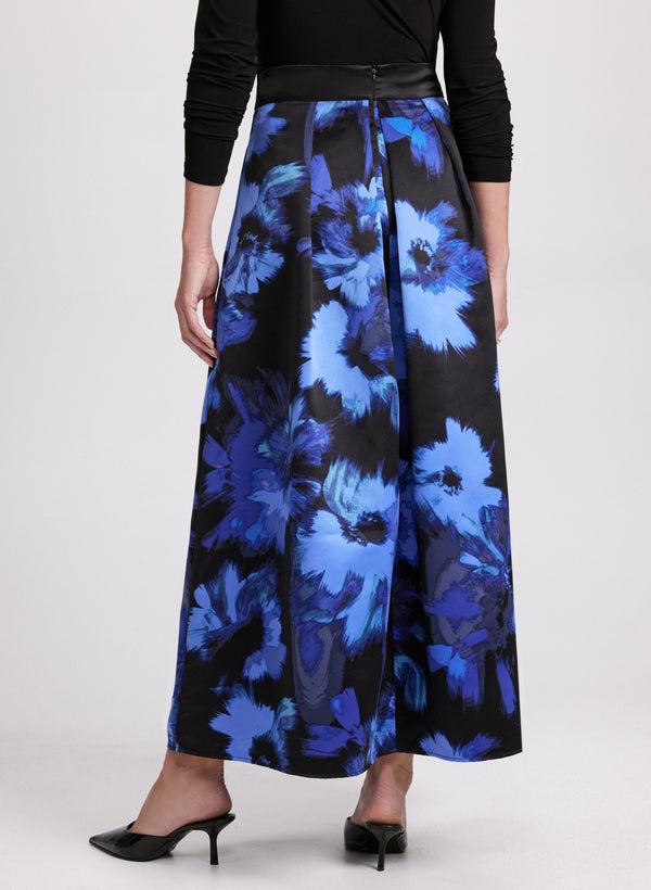 Laura Floral Box Pleat Maxi Skirt