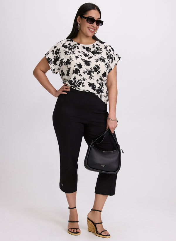 Laura Floral Bubble Knit Top