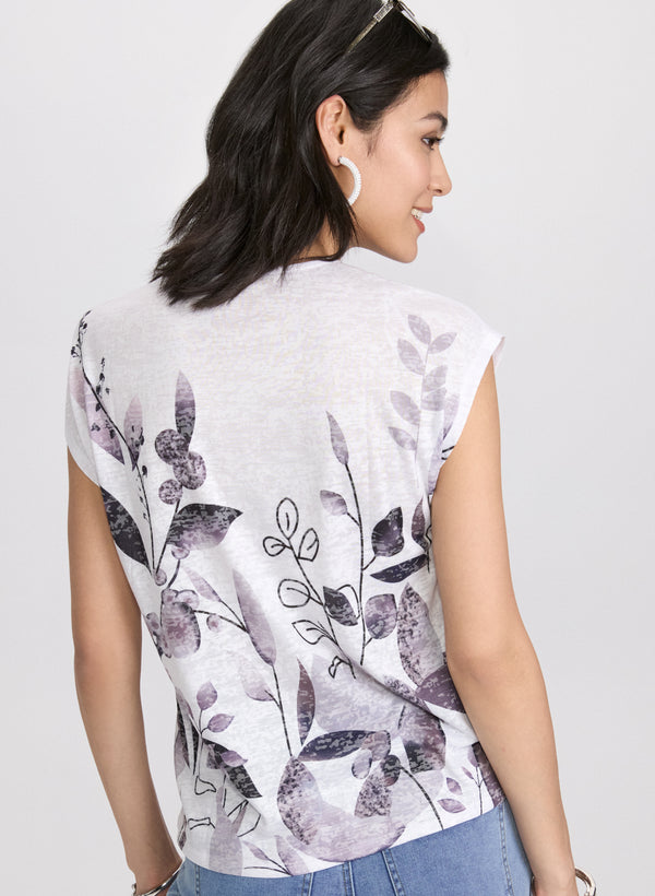 Laura Floral Burnout T-Shirt