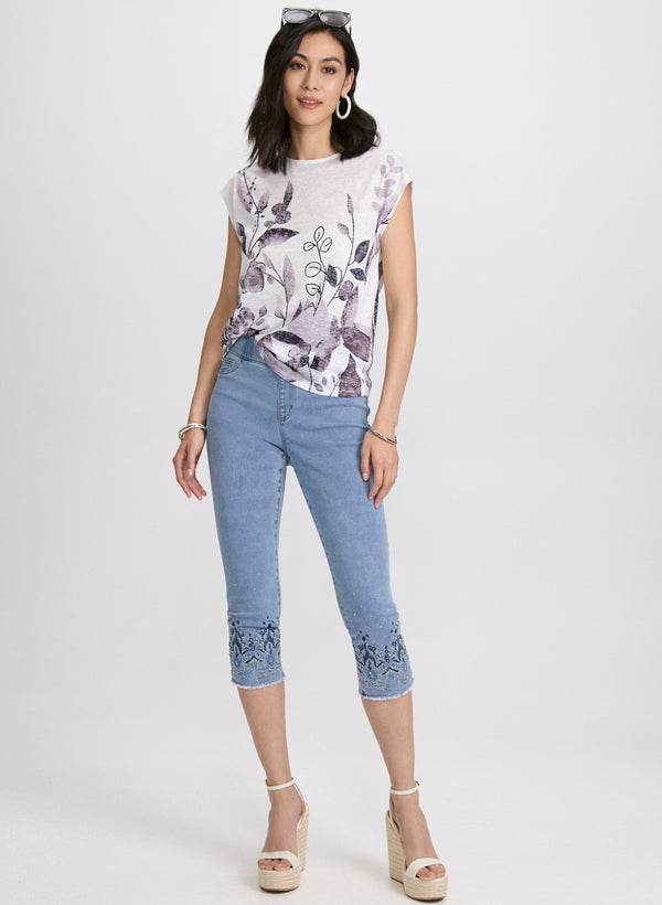 Laura Floral Burnout T-Shirt