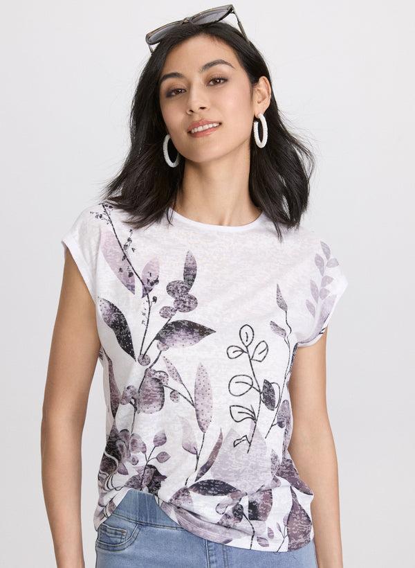 laura Floral Burnout T-Shirt