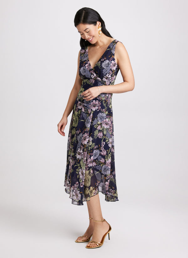 Laura Floral Chiffon Dress
