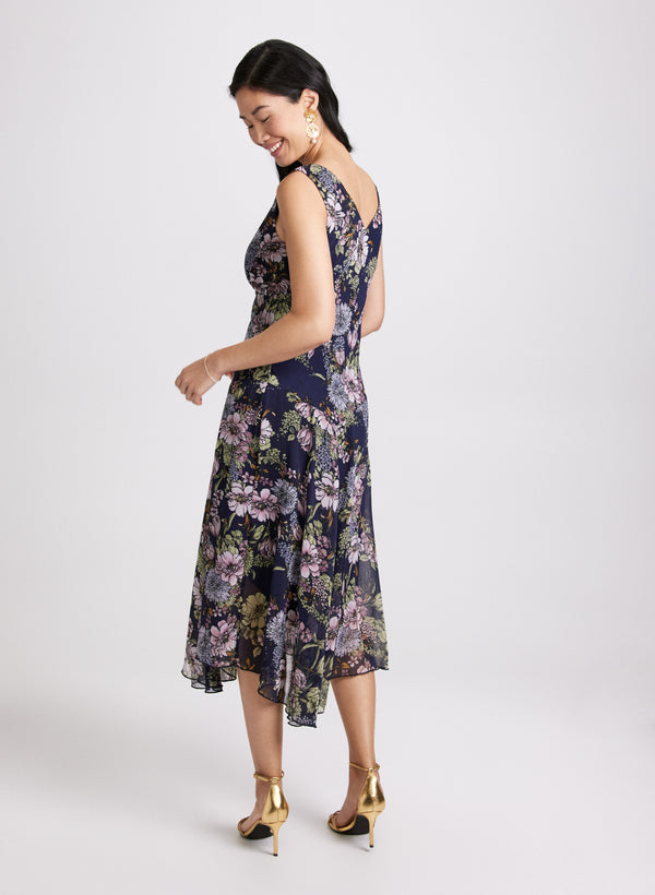 Laura Floral Chiffon Dress