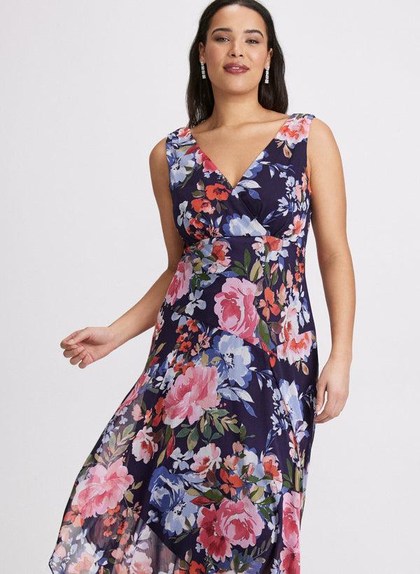 Laura Floral Chiffon Dress