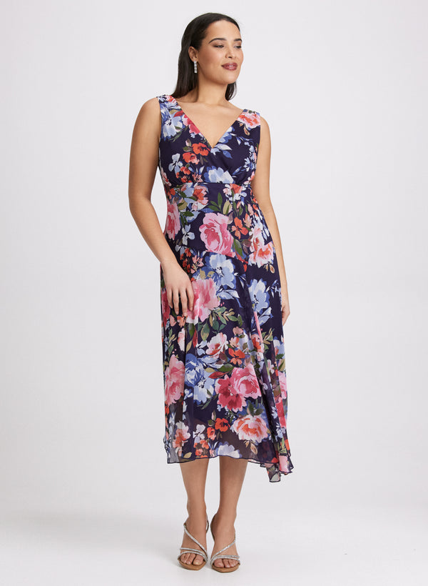 laura Floral Chiffon Dress