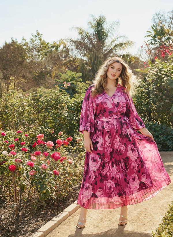 Laura Floral Chiffon Dress