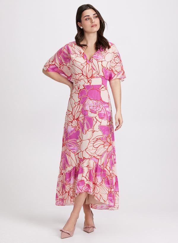laura Floral Chiffon Dress