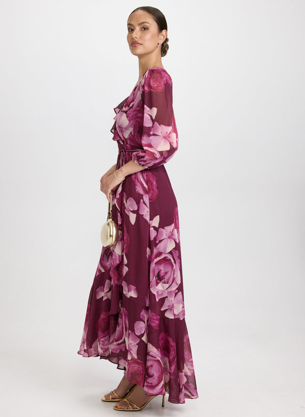 Laura Floral Chiffon Dress