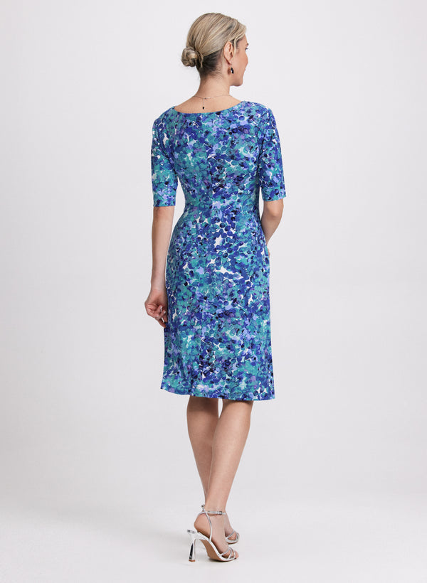 Laura Floral Cowl Neck Dress