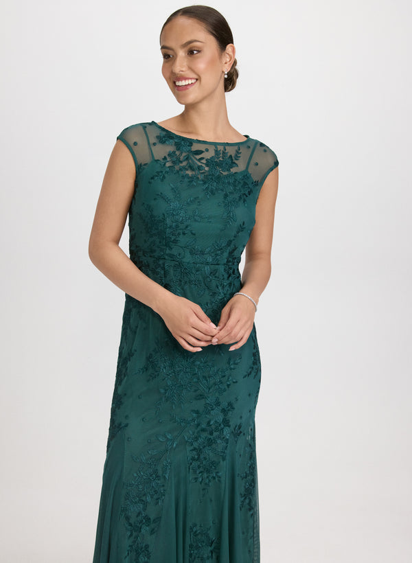 Laura Floral Embroidered Dress