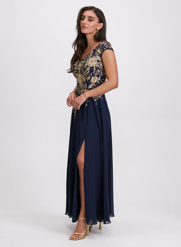 Laura Floral Embroidered Dress