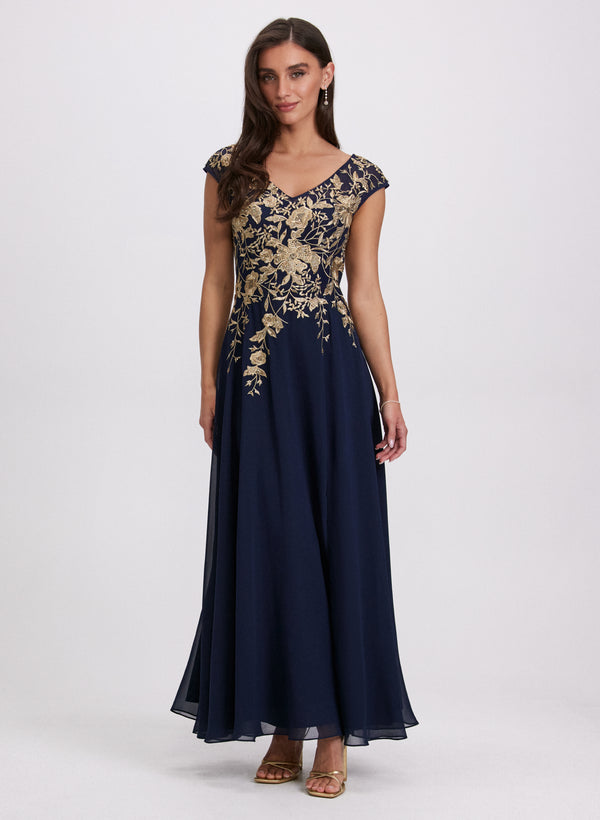 laura Floral Embroidered Dress