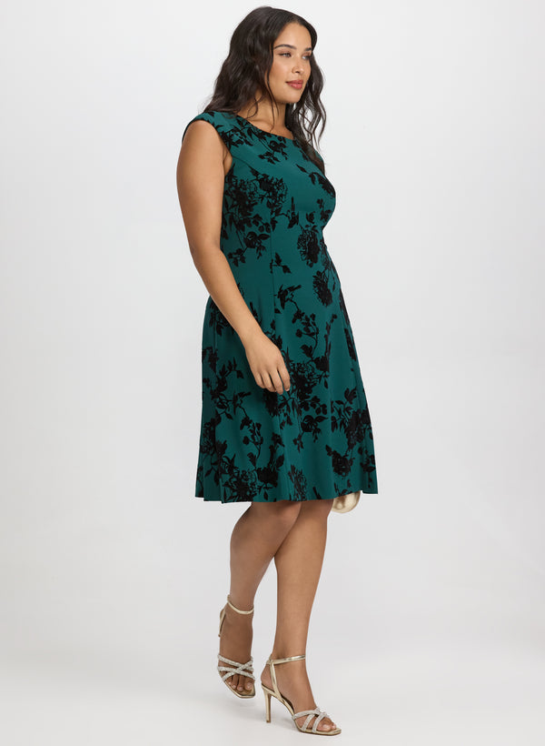 Laura Floral Fit And Flare Dress