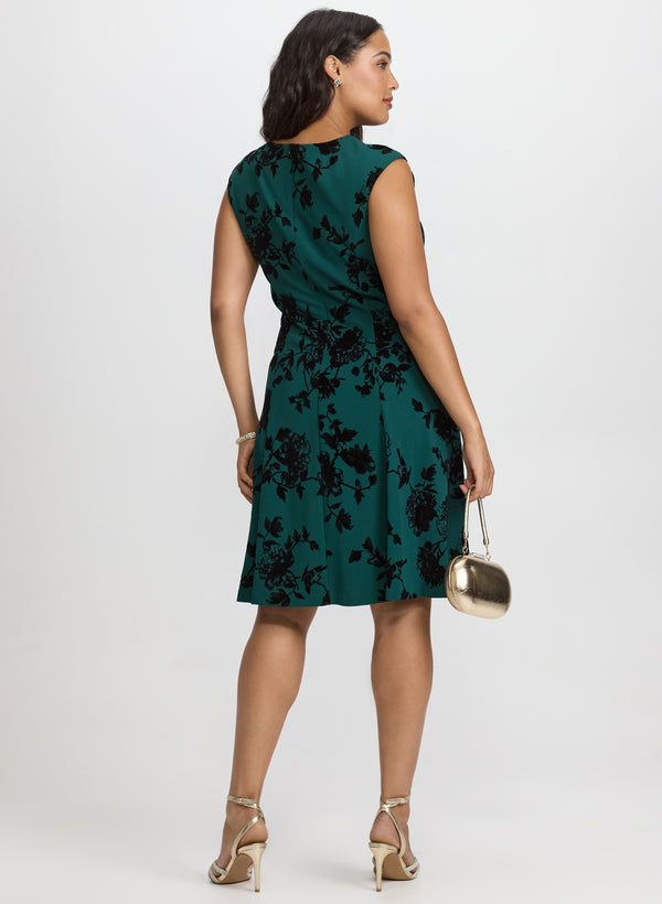 Laura Floral Fit And Flare Dress