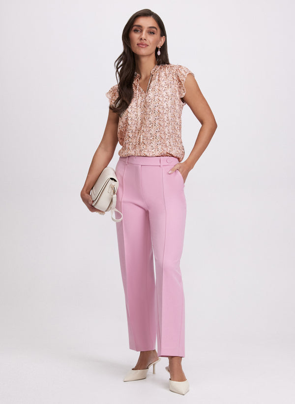 Laura Floral Flutter Sleeve Blouse