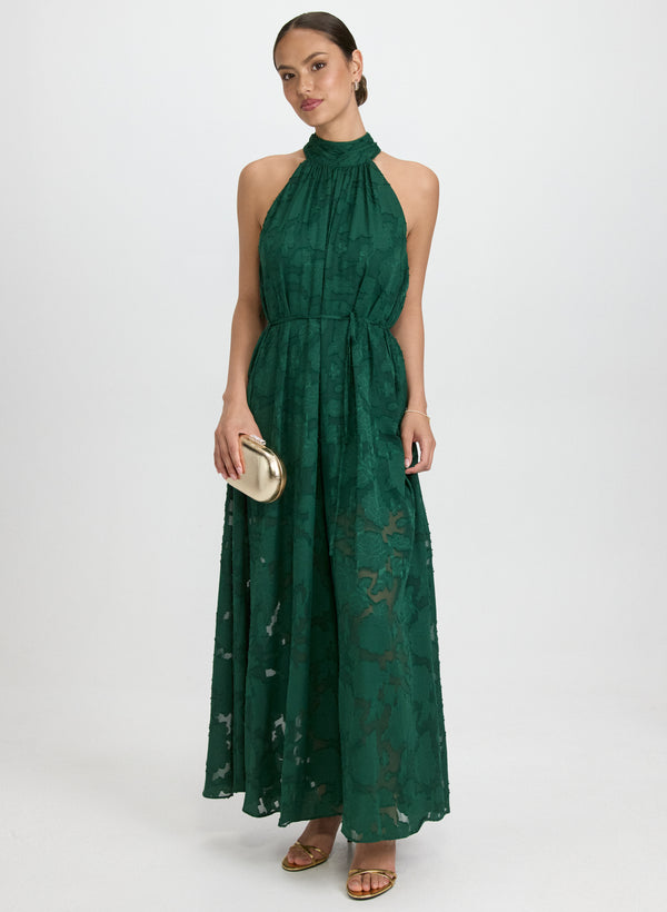 laura Floral Halter Neck Jumpsuit