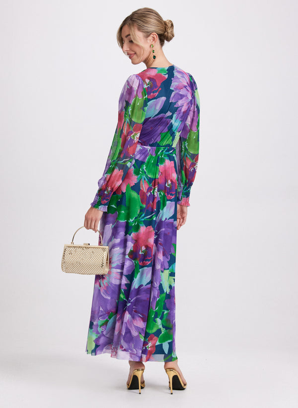 Laura Floral Mesh Dress