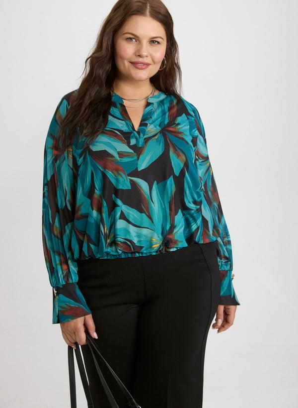 laura Floral Mesh Top