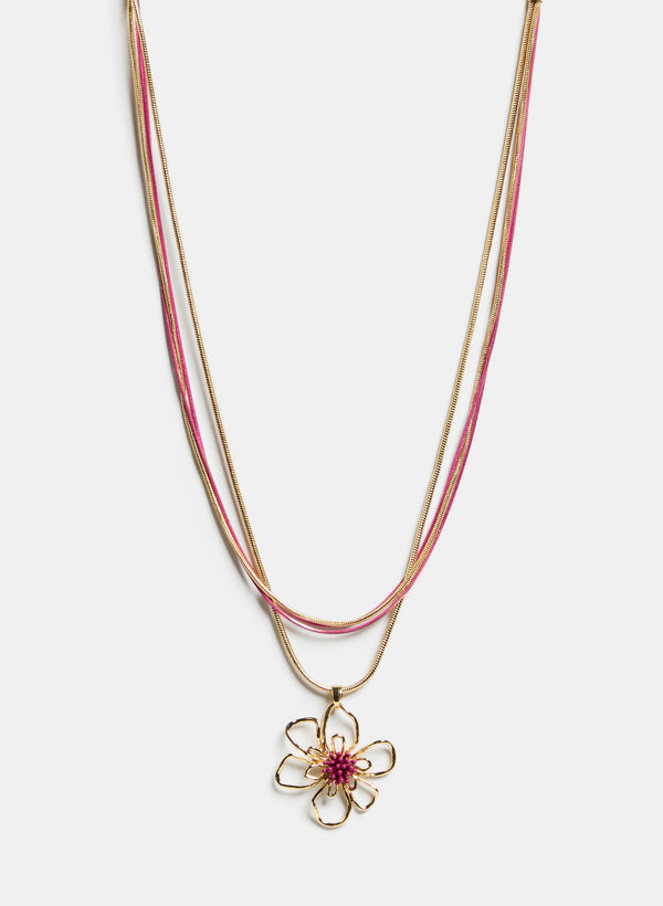 laura Floral Pendant Necklace