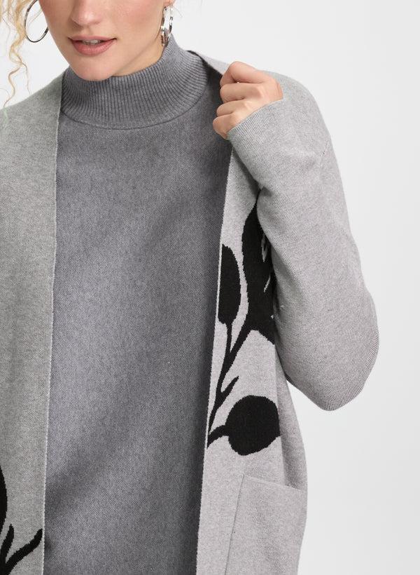 Laura Floral Placement Print Cardigan