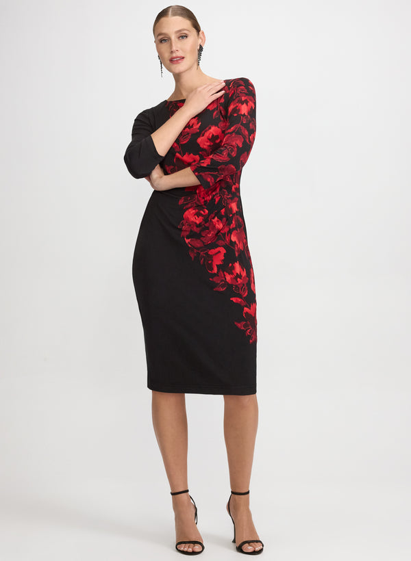 laura Floral Placement Print Dress