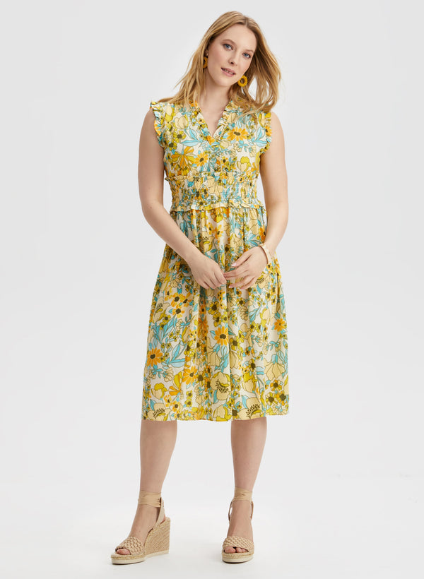 laura Floral Print Dress