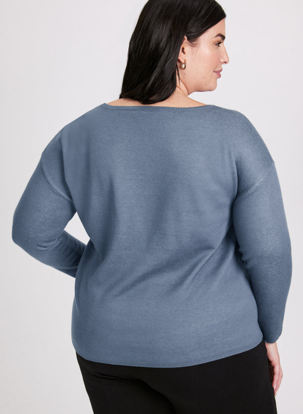 Laura Floral Print Knit Sweater