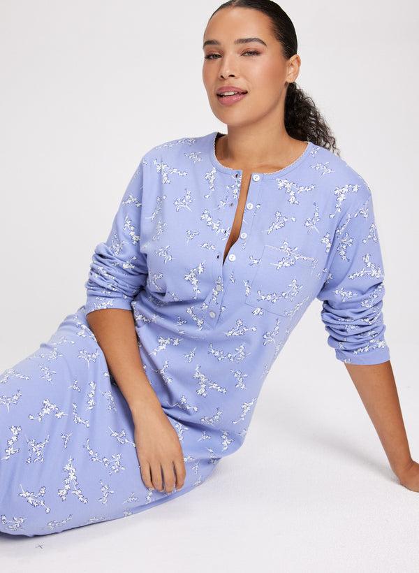 Laura Floral Print Long Nightgown