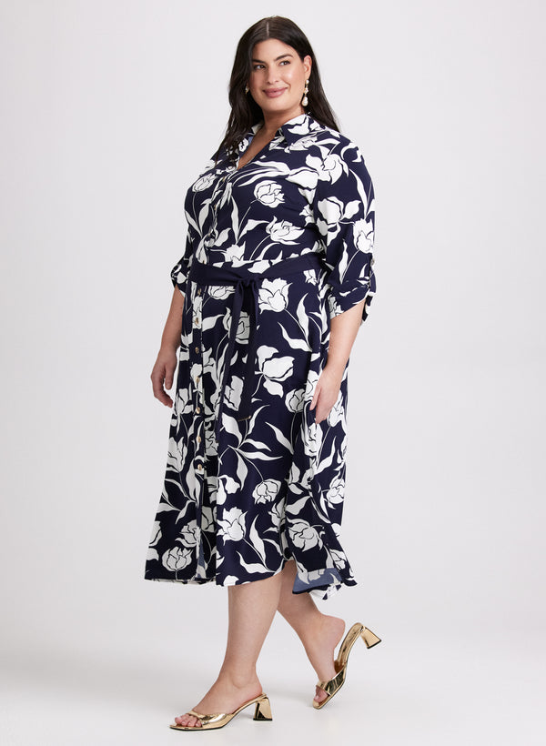 Laura Floral Print Midi Dress
