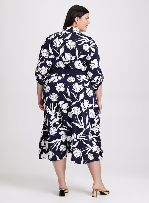 Laura Floral Print Midi Dress