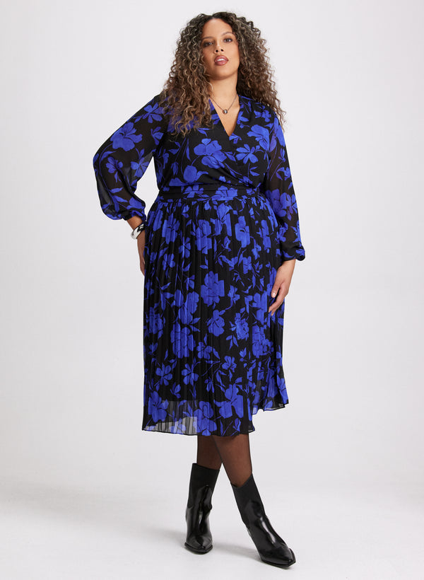 laura Floral Print Midi Dress