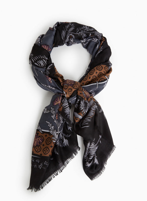 laura Floral Print Scarf