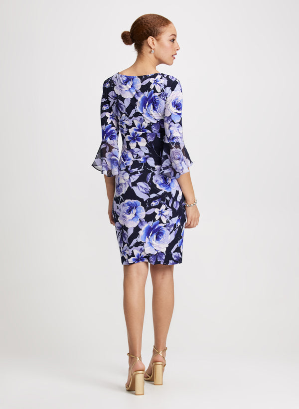 Laura Floral Print Sheath Dress