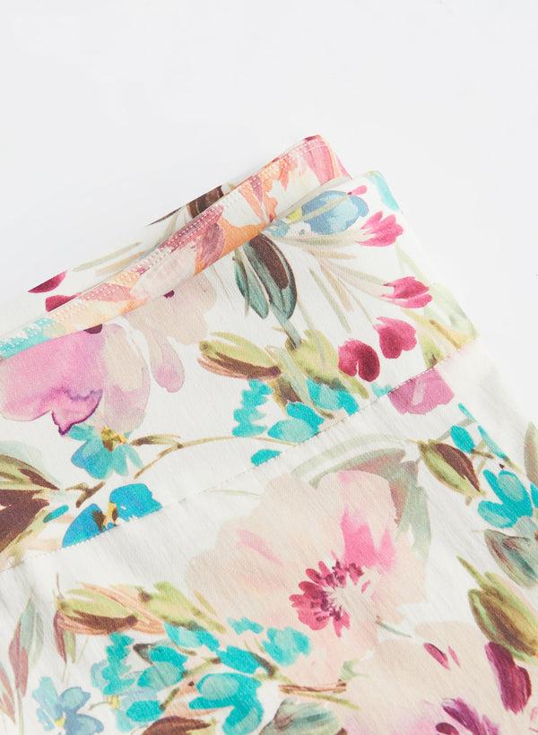 Laura Floral Print Slim Leg Pants