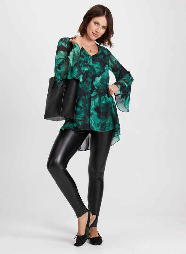 Laura Floral Print Tiered Blouse