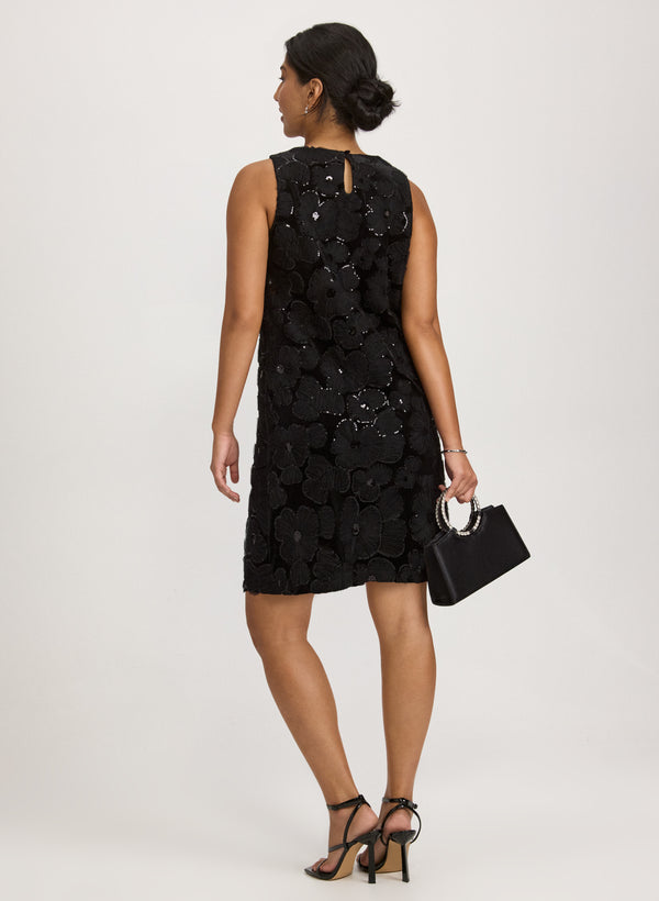 Laura Floral Sequin Dress