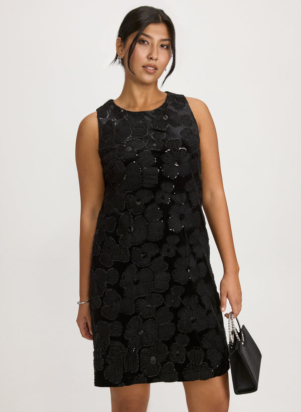 laura Floral Sequin Dress