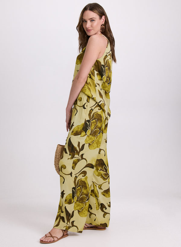 Laura Floral Wide-Leg Pants