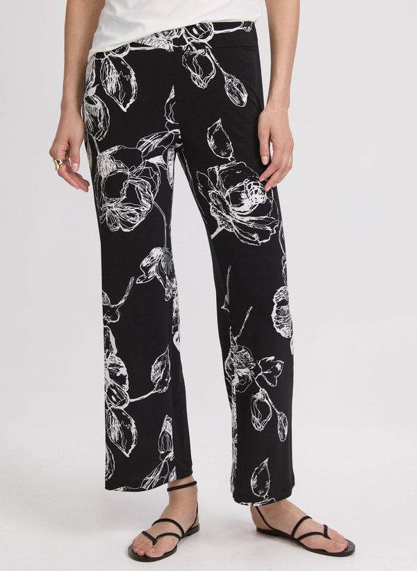 laura Floral Wide-Leg Pants