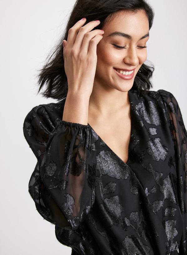 Laura Foil Floral Blouse