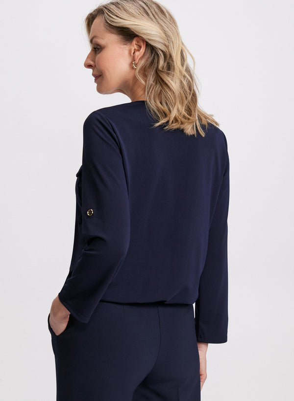 Laura Folded Sleeve Top