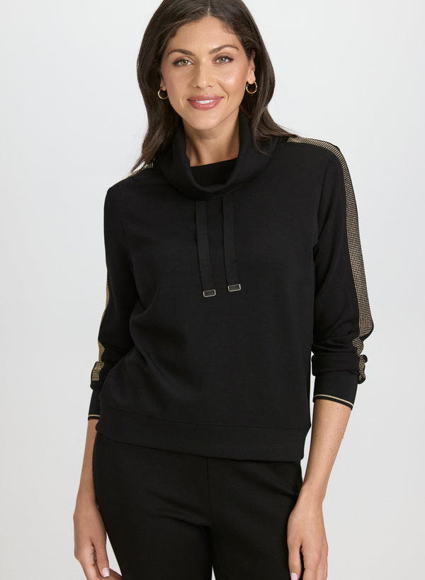 laura Funnel Neck Top