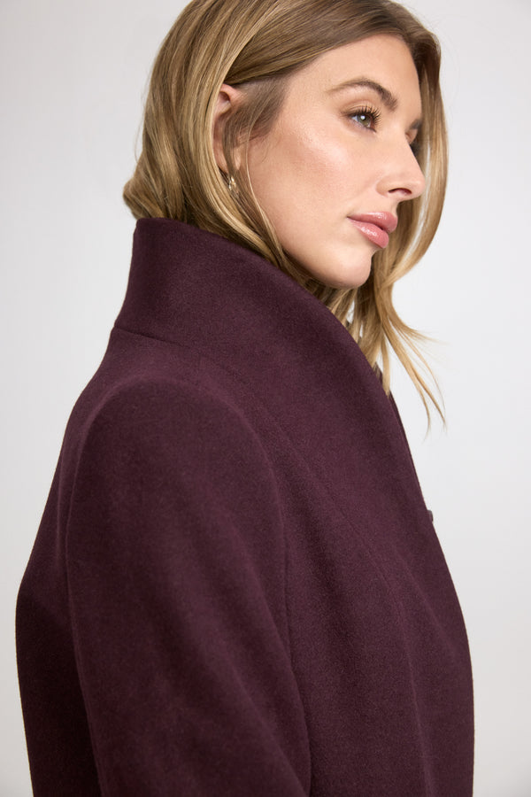 Laura Funnel Neck Wool Coat