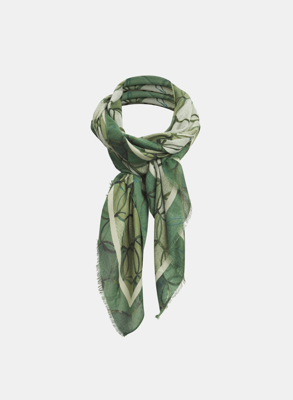 laura Geometric Circle Print Scarf