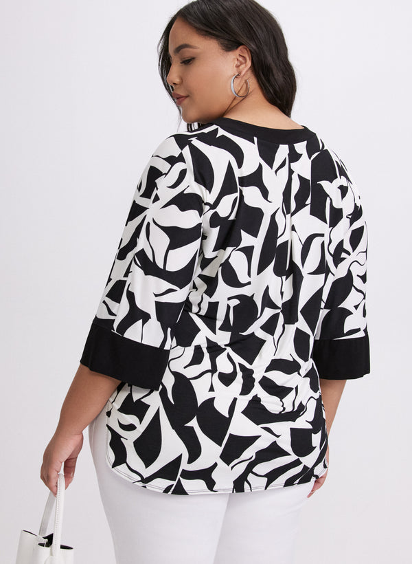 Laura Geometric Colour Block Top
