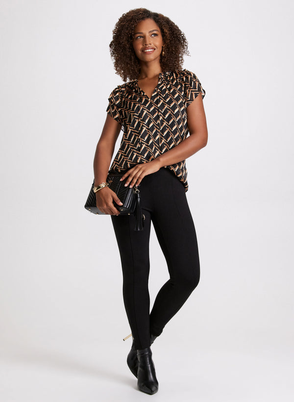 Laura Geometric Print Blouse