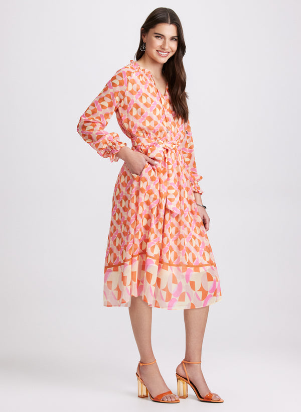 Laura Geometric Print Dress