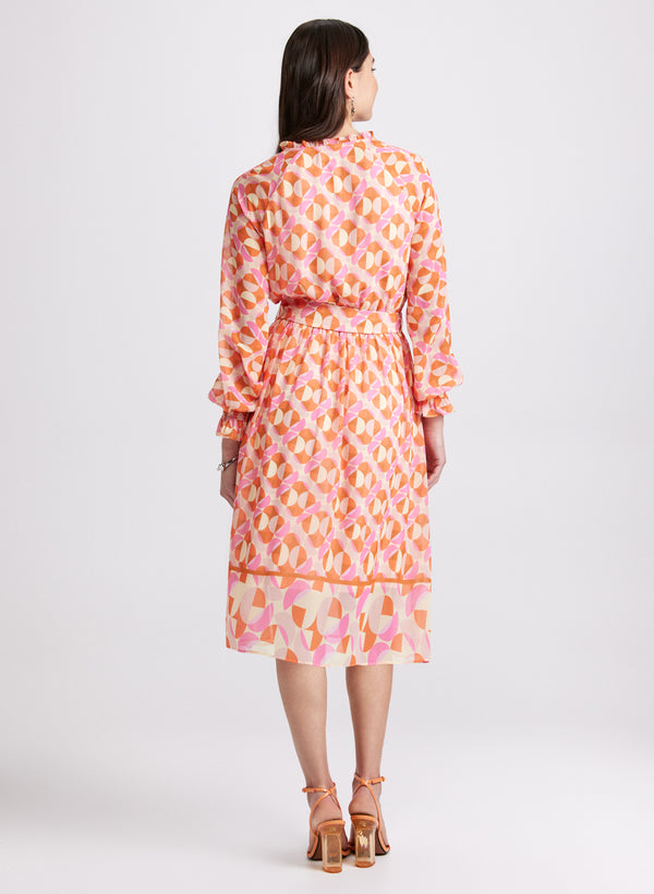 Laura Geometric Print Dress