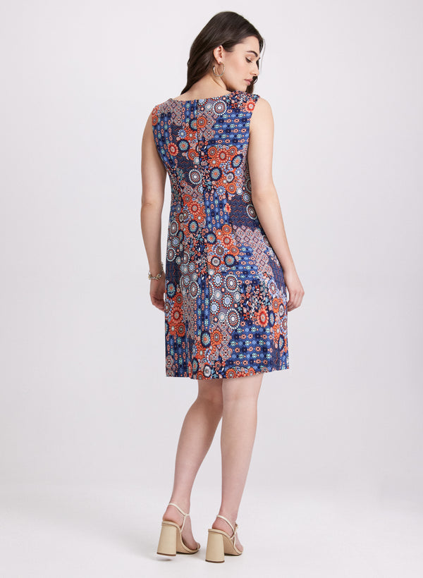 Laura Geometric Tile Print Dress
