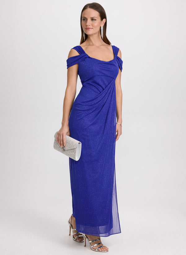 laura Glitter Mesh Dress